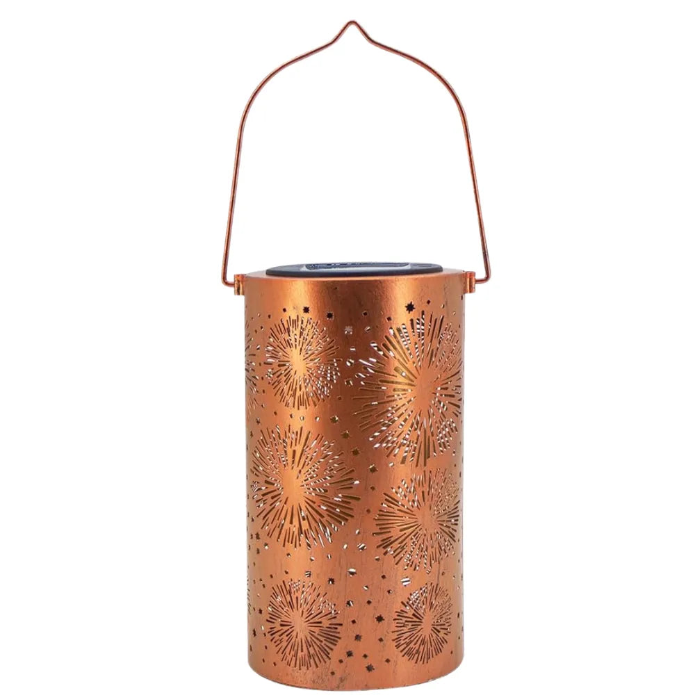 Solar Hanging Lantern, Metal Construction, IP65 Waterproof, LED Light 8