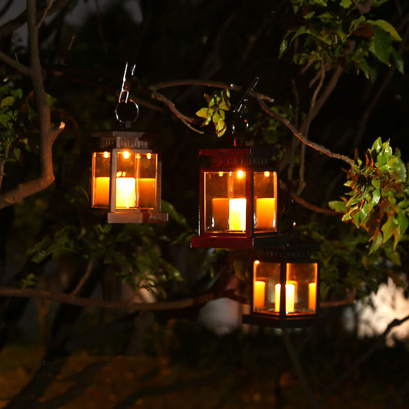 Solar LED Hanging Lantern - Vintage Charm with Solar Efficiency 1