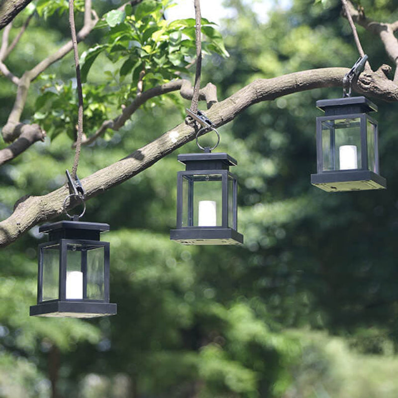 Solar LED Hanging Lantern - Vintage Charm with Solar Efficiency 2