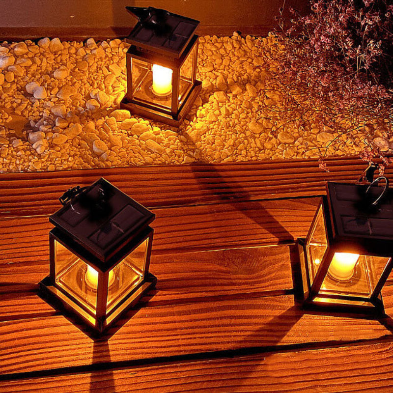 Solar LED Hanging Lantern - Vintage Charm with Solar Efficiency 3