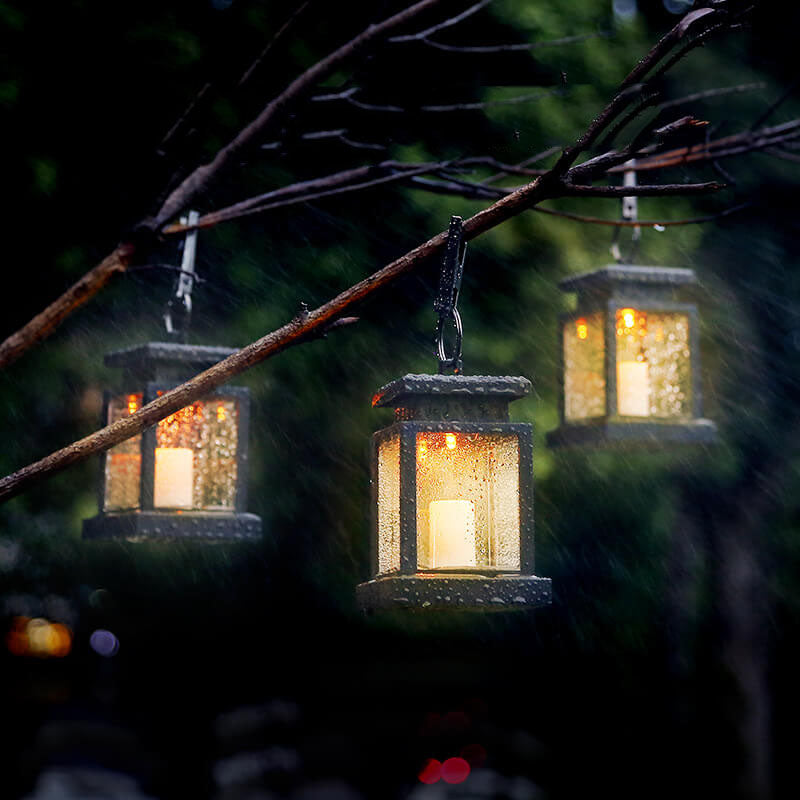 Solar LED Hanging Lantern - Vintage Charm with Solar Efficiency 8