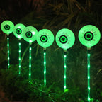 Solar LED Outdoor Eyeball Light - Waterproof, Art Deco Design for Landscape Lighting 3