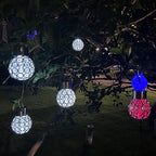Solar LED Outdoor Hanging Light - Waterproof Solar Garden Illumination 2