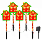 Solar LED Snowflake Garden Light Octagonal 5W IP65 3
