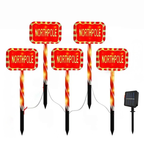 Solar LED Snowflake Garden Light Octagonal 5W IP65 5