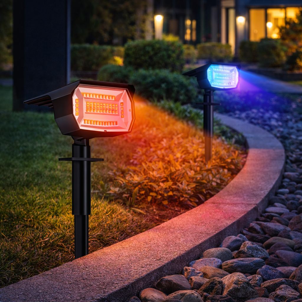 Solar LED Spot Light - Energy Efficient Solar Landscape Lighting 0