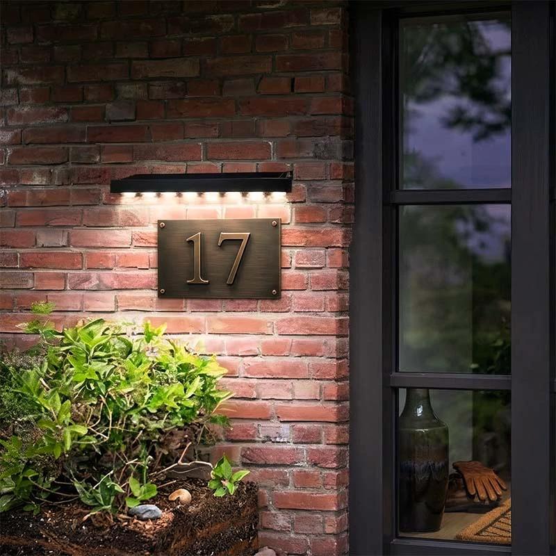 Solar LED Wall Lamp - Eco-Friendly Outdoor Lighting for Signs & Pathways 2