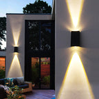 Solar LED Wall Sconce - Waterproof Outdoor Light with 200 Lumens 0