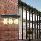 Solar LED Wall Sconce - Waterproof Outdoor Light with Human Sensor 4
