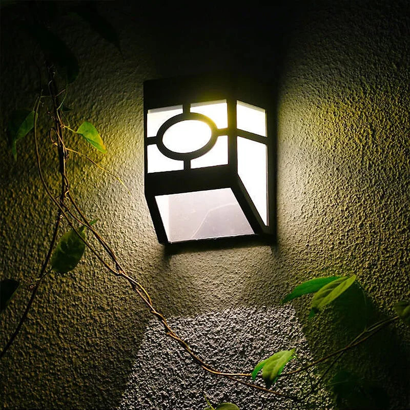 Solar LED Wall Sconce Light - Waterproof & Automatic Dusk Activation 3