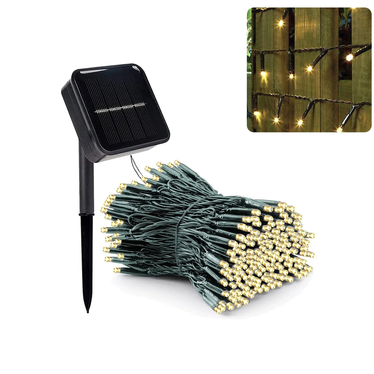 Solar Lights Outdoor - 300 LED Eco-Friendly Garden Lighting, 8 Modes 4