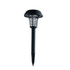 Black outdoor mosquito zapper on a white background