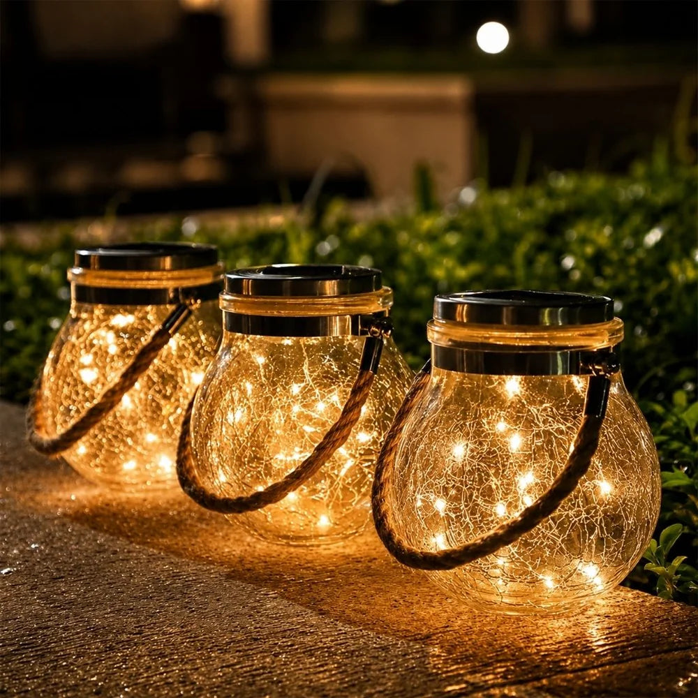 Solar Outdoor Lantern - IP65 Waterproof, Automatic Lighting for Gardens 2