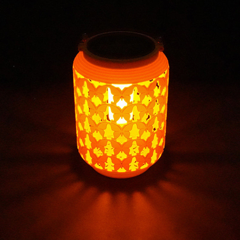Solar Outdoor Lantern - Waterproof Hemp Rope Design, LED Light 11