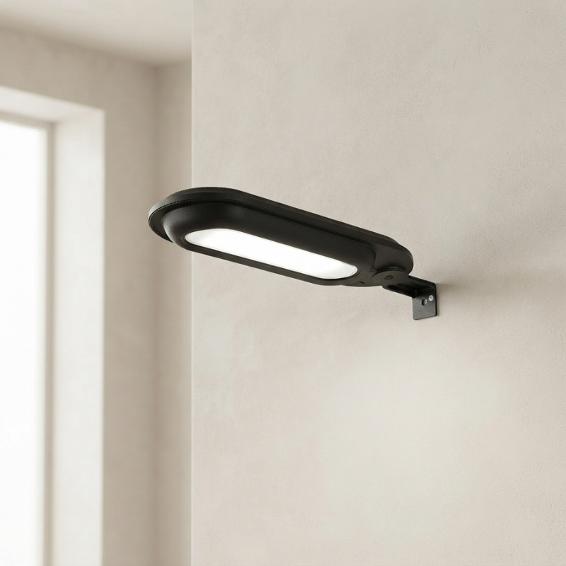 Solar Outdoor Light LED Black Modern Design 01