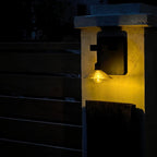 Solar Outdoor Wall Light with Dusk Sensor and Decorative Shade – Exterior Wall Lantern for Patios and Entrances 5