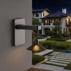 Solar Outdoor Wall Light with Dusk Sensor and Decorative Shade – Exterior Wall Lantern for Patios and Entrances 8