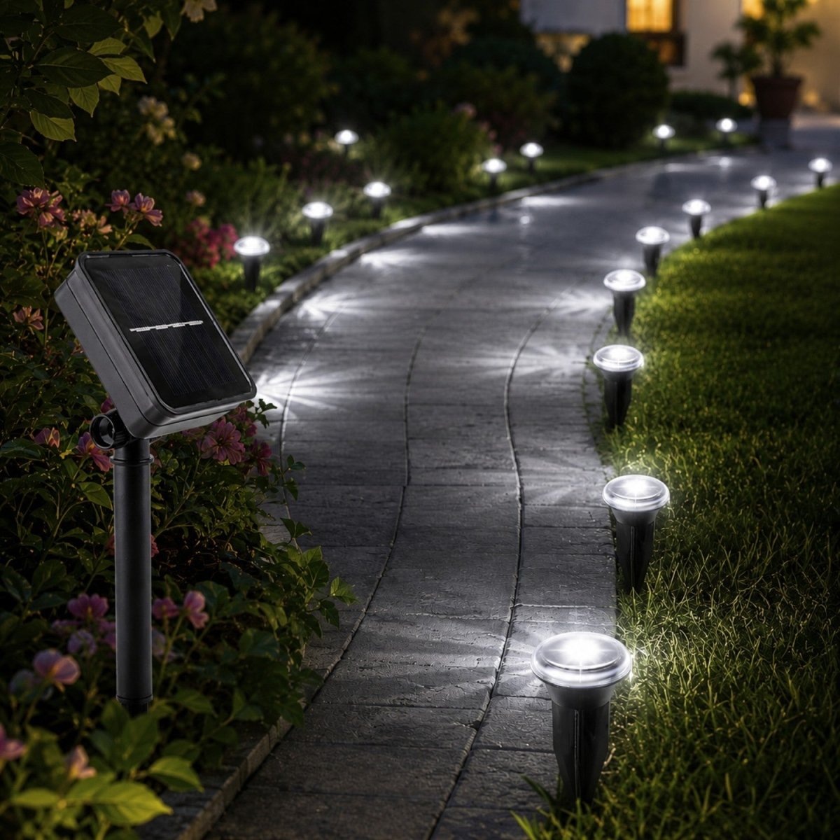 Solar Pathway Lights - 8 Modes, Waterproof, Energy Efficient Design 1