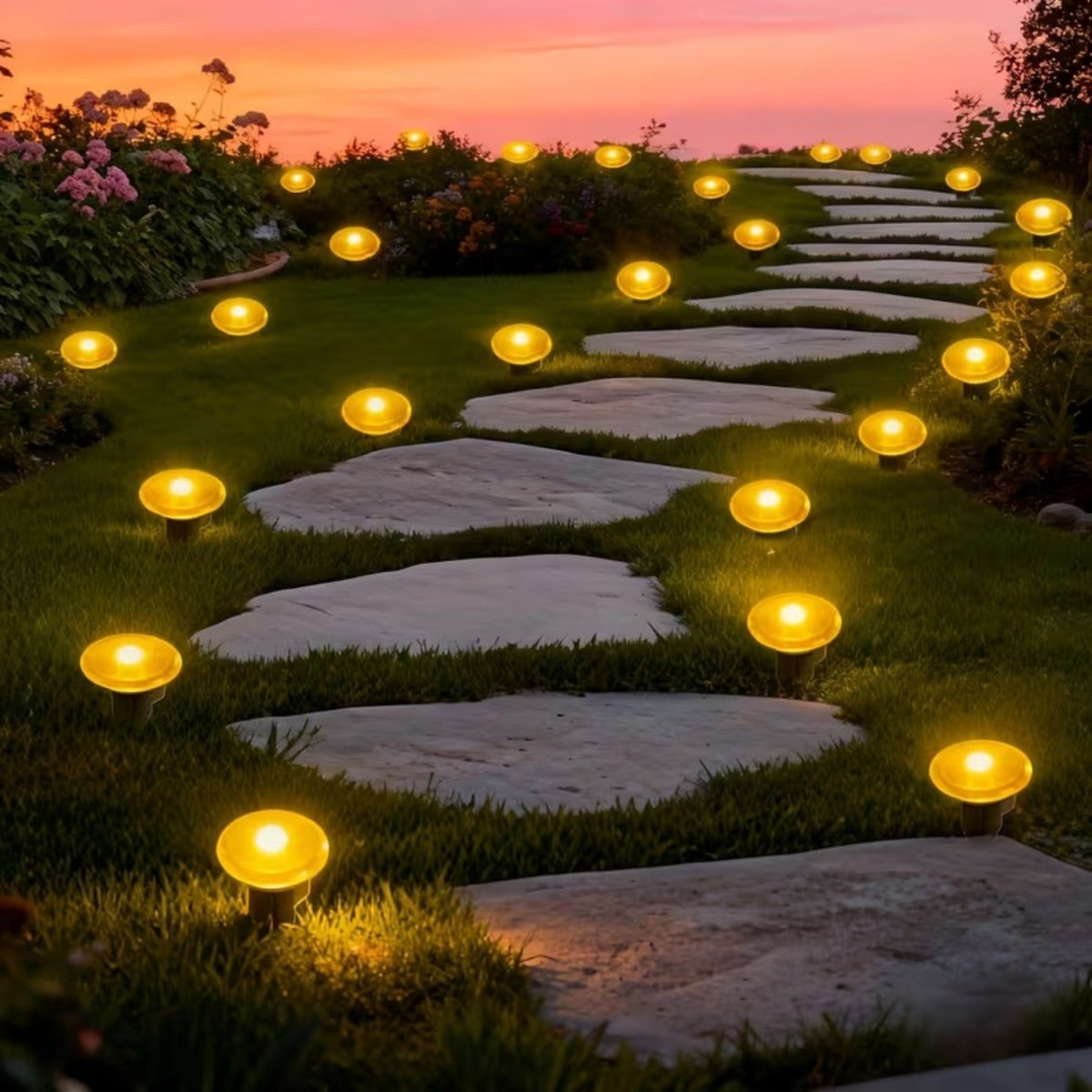 Solar Pathway Lights - 8 Modes, Waterproof, Energy Efficient Design 3