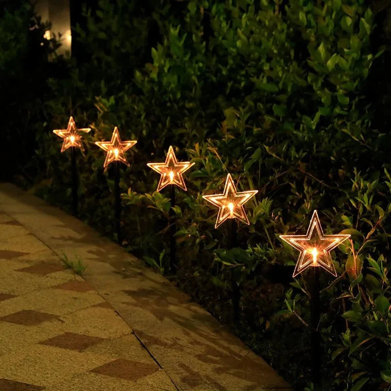 Solar Pathway Lights with Warm White Star Design – 10m Outdoor LED Garden Lighting for Pathways and Driveways 7