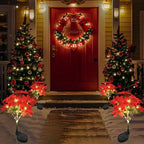 Solar Poinsettia Lights - Energy-Efficient Outdoor Christmas Decor 5