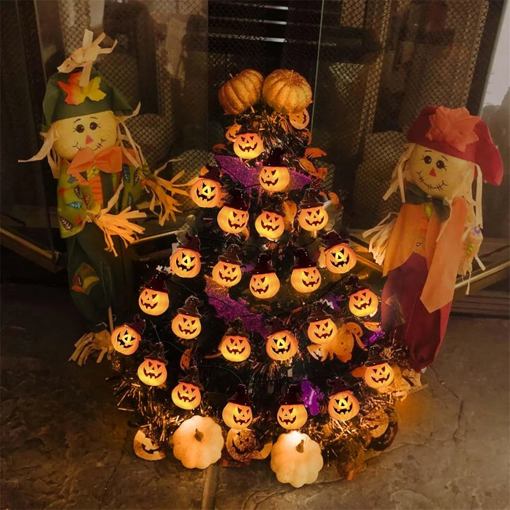 Solar Pumpkin Lights - Energy-Saving Halloween Outdoor Lights with LED Glow 3
