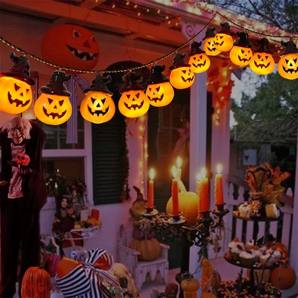 Solar Pumpkin Lights - Energy-Saving Halloween Outdoor Lights with LED Glow 4