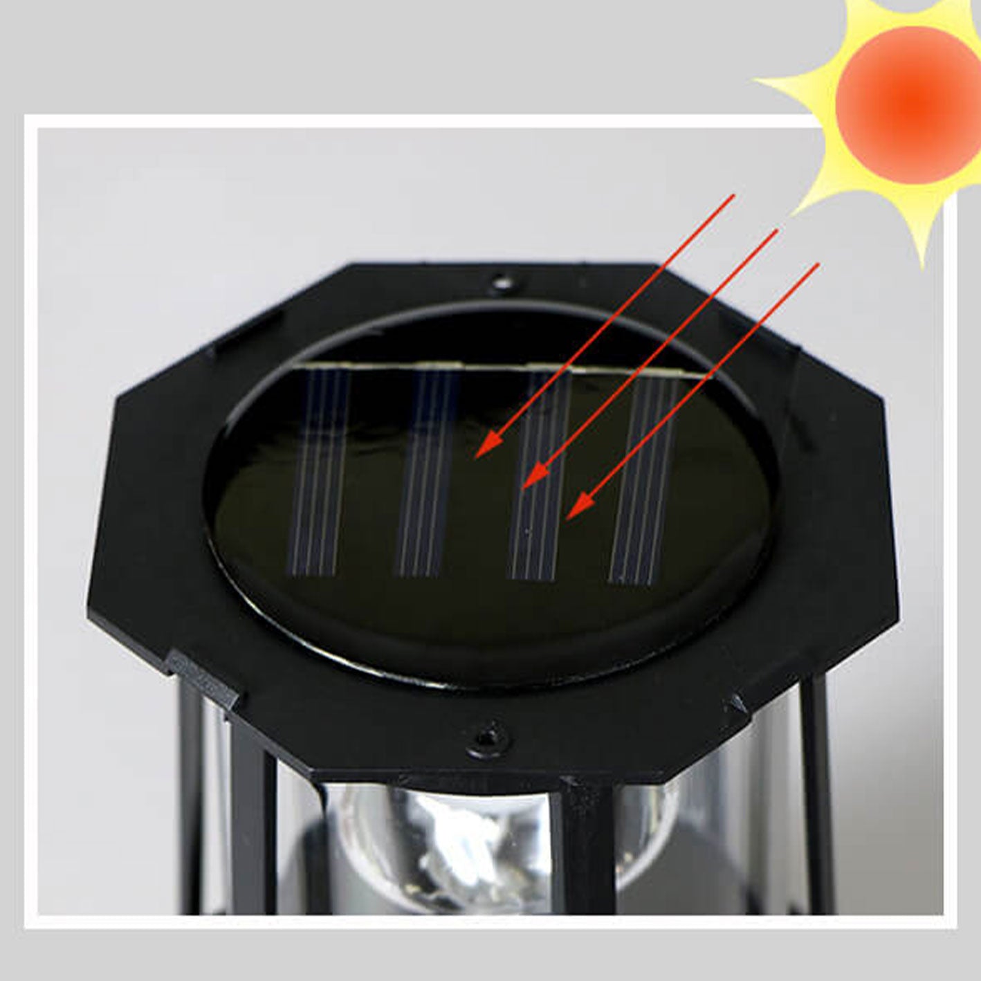 Solar Rotating Tower LED Garden Light - Durable Outdoor Lights for Yard 8