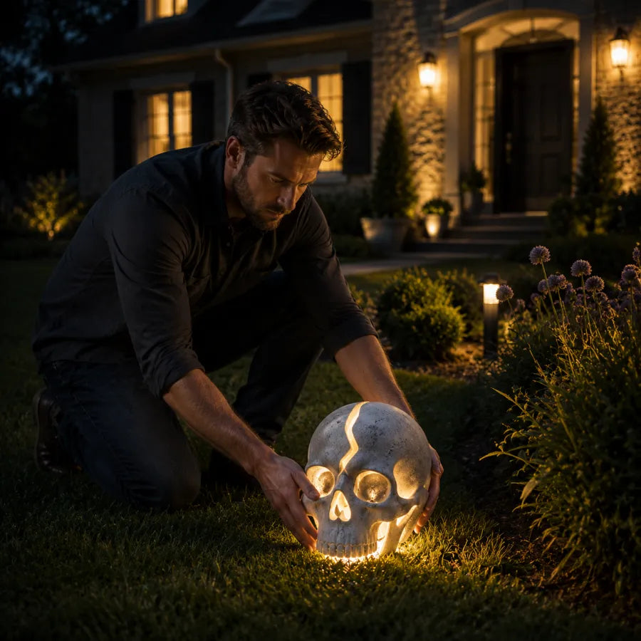 Solar Skull Garden Light - Weather-Resistant Solar Outdoor Lights 1