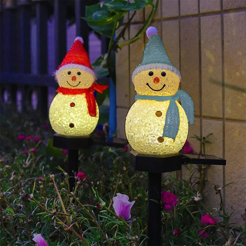 Solar Snowman Lights - Festive Outdoor Solar Lights for Winter Decor 5