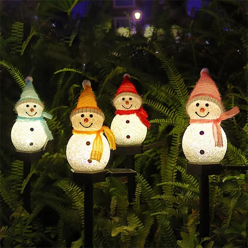 Solar Snowman Lights - Festive Outdoor Solar Lights for Winter Decor 7