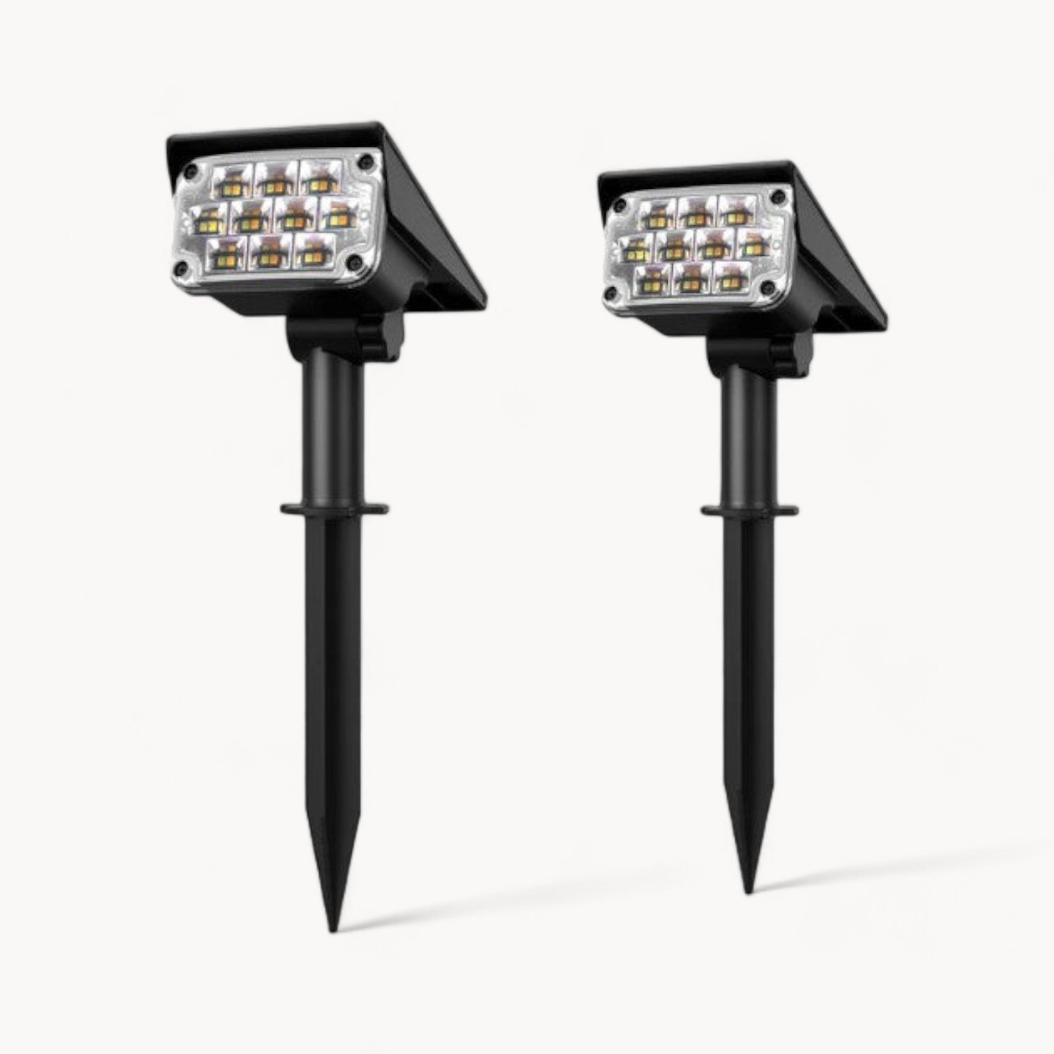Solar Spot Lights Outdoor - Wireless Solar Powered Security Light for Garden with Automatic On/Off Feature 0