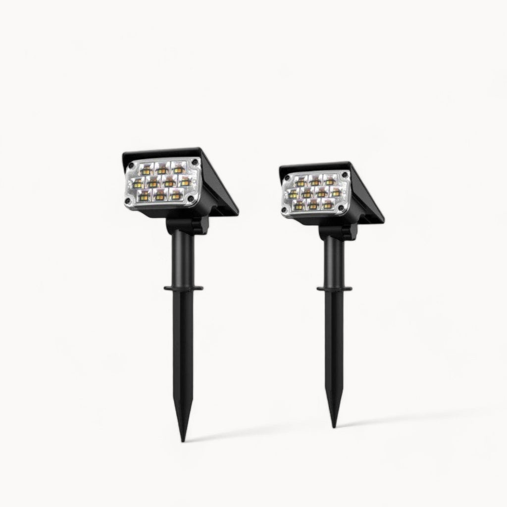 Solar Spot Lights Outdoor - Wireless Solar Powered Security Light for Garden with Automatic On/Off Feature 1