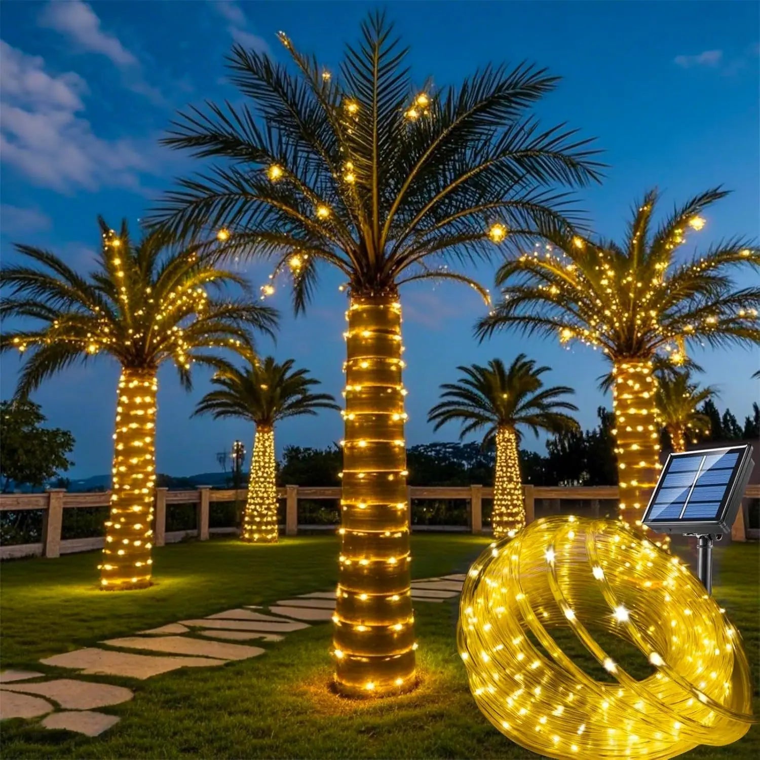 Solar String Lights - 8 Modes, Waterproof, Perfect for Outdoor Parties 7