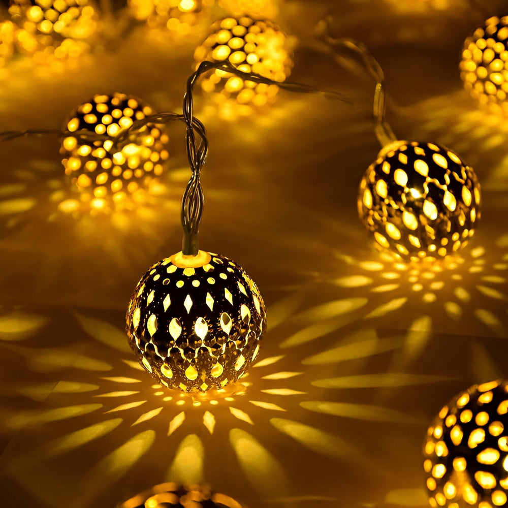 Solar String Lights - Elegant Outdoor Patio Lighting, Waterproof 1