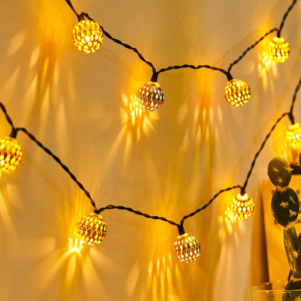 Solar String Lights - Elegant Outdoor Patio Lighting, Waterproof 3