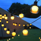 Solar String Lights - Warm White LED, Remote Control & Dual Power 4