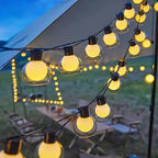 Solar String Lights - Warm White LED, Remote Control & Dual Power 7