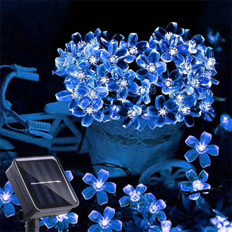 Solar String Lights Outdoor - 100 LEDs, 8 Modes, Warm White/RGB 6