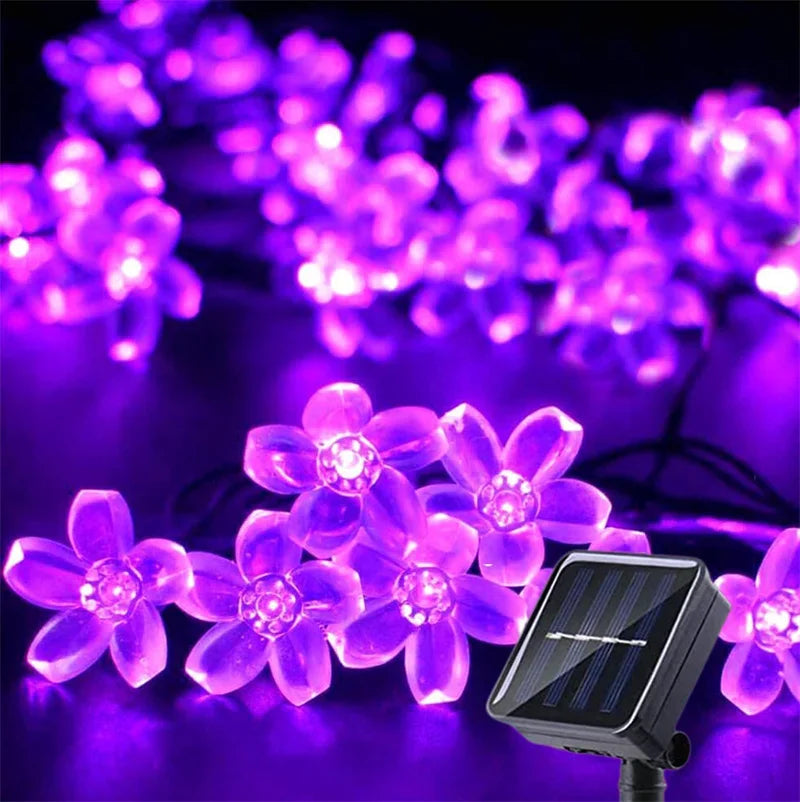 Solar String Lights Outdoor - 100 LEDs, 8 Modes, Warm White/RGB 7