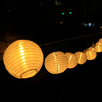 Solar String Lights Outdoor - Automatic Dusk Activation, Multicolor Lanterns 0