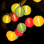 Solar String Lights Outdoor - Automatic Dusk Activation, Multicolor Lanterns 1