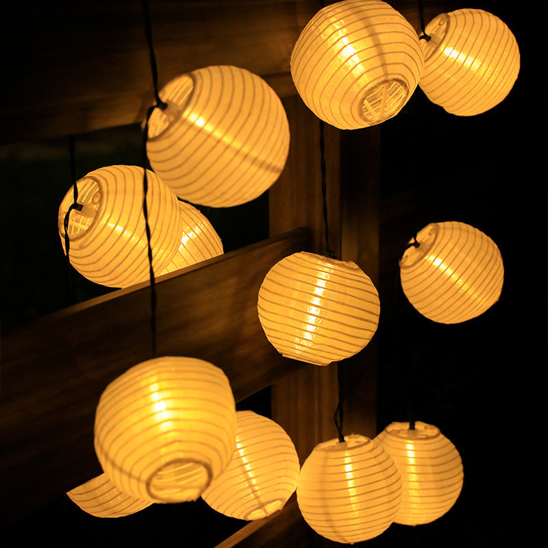 Solar String Lights Outdoor - Automatic Dusk Activation, Multicolor Lanterns 2