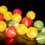 Solar String Lights Outdoor - Automatic Dusk Activation, Multicolor Lanterns 4