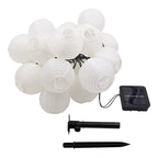 Solar String Lights Outdoor - Automatic Dusk Activation, Multicolor Lanterns 7