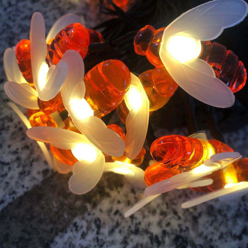 Solar String Lights Outdoor - Energy-Efficient Honeybee Patio Decor 2
