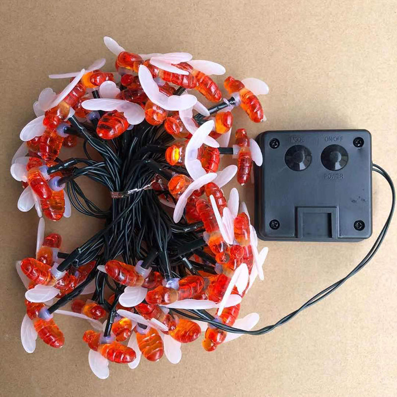Solar String Lights Outdoor - Energy-Efficient Honeybee Patio Decor 5