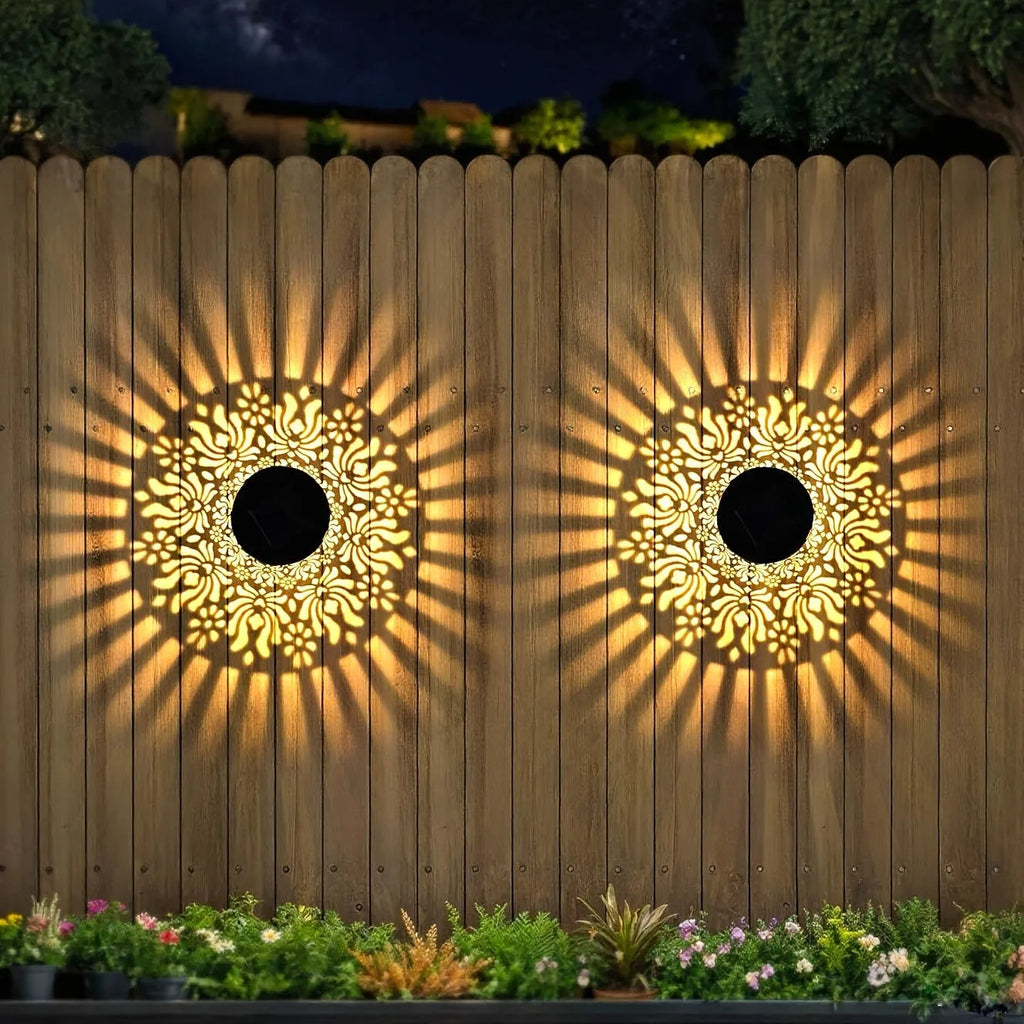 Solar Wall Lamps - Automatic Outdoor Sconces with Decorative Light 0