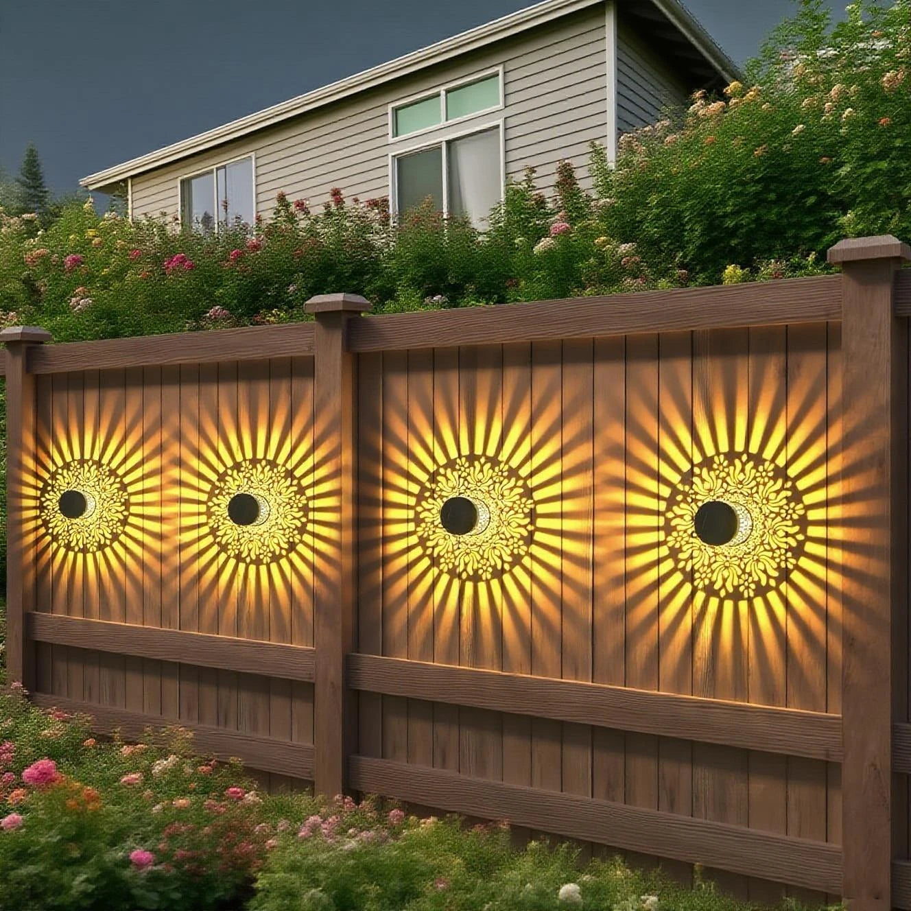 Solar Wall Lamps - Automatic Outdoor Sconces with Decorative Light 5