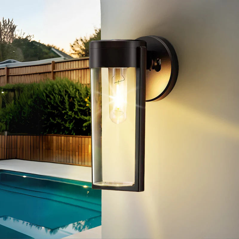 Solar Wall Lantern with Dusk Sensor – Weather-Resistant Outdoor Light for Patios and Gardens 0